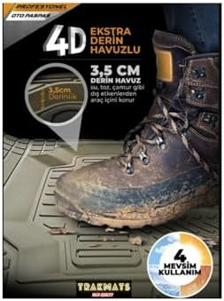 Alternative view of 2005-2024 KESİLEBİLİR UNİVERSAL PRO-MATS KOKUSUZ OTO PASPAS BEJ