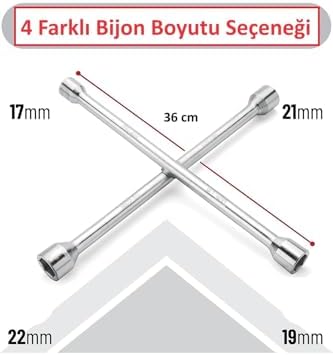 Carub Bijon Anahtarı 17-19-21-23 mm Krom BR4620101