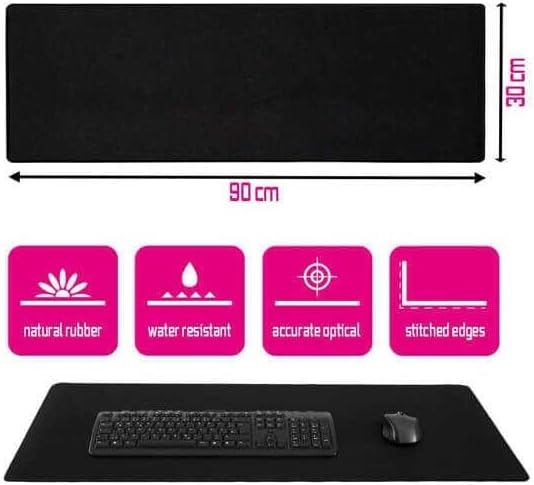 Gaming Oyuncu Mouse Pad 90x30cm - Büyük Boy XXL Kaymaz Taban Mousepad