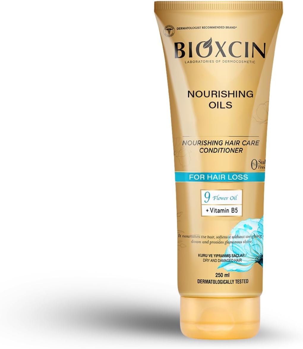 Besleyici Yağlar Sıvı Saç Kremi 200 ml – 9 Çiçek Yağı, Vitamin B5 ve BioComplex B11 ile Kuru ve Yıpranmış Saçlar İçin Yoğun Bakım