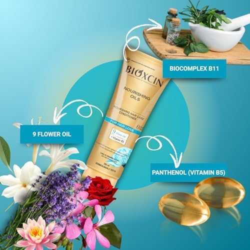 Alternative view of Besleyici Yağlar Sıvı Saç Kremi 200 ml – 9 Çiçek Yağı, Vitamin B5 ve BioComplex B11 ile Kuru ve Yıpranmış Saçlar İçin Yoğun Bakım