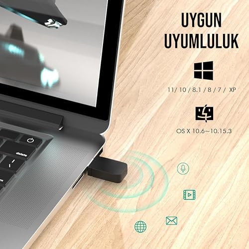 Mini Usb Wifi Adaptör 300 Mbps Uyumlu (W-1)