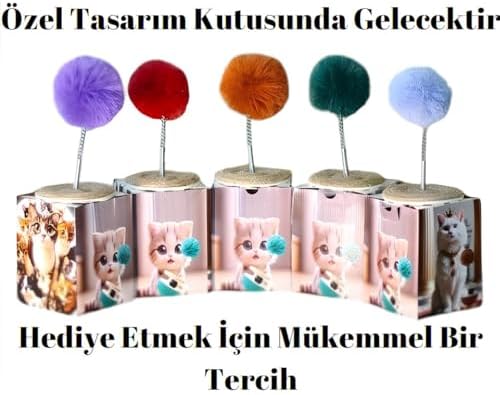 5 Özellikli İnteraktif XL Kedi Oyuncağı Hacıyatmaz Tüylü Peluş Tırmalama İpi Zilli Top Tower of Tracks