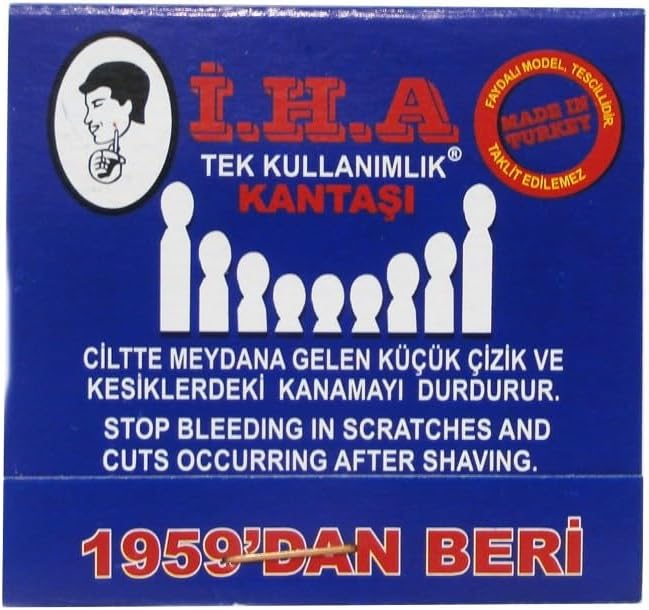 İHA Cilt Şapı ve Kan Taşı Seti, 70 gr Cilt Şapı, 1 Kalem Kan Taşı, 20'li Kullan-At Kan Taşı