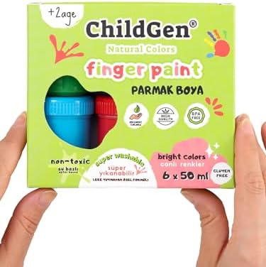 Süper Yıkanabilir 6'lı Parmak Boya Seti (6x50gr)