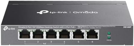 TP-LINK 5port DS106P 10/100 67W 4port POE YÖNTİLEMEZ SWITCH