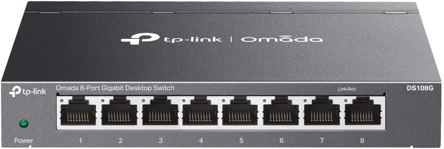 TP-LINK 8port OMADA DS108G GIGABIT YÖNETİLEMEZ SWITCH METAL KASA