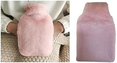 SICAK SU TORBASI YAN CEPLİ PEMBE PELUŞ TERMOFOR 27x17x2cm 750ml