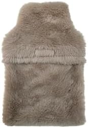 SICAK SU TORBASI YAN CEPLİ BEJ PELUŞ TERMOFOR 27x17x2cm 750ml