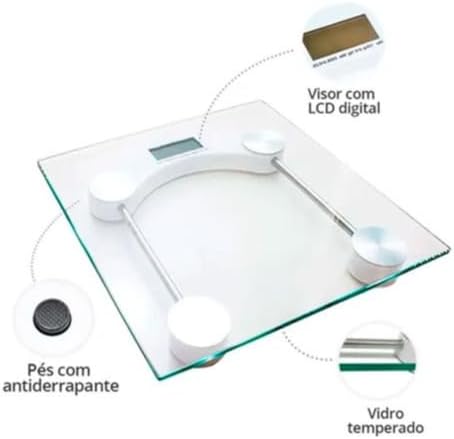 Alternative view of Dijital Baskül Banyo Cam Tartı Temperli Cam 180 Kg Kapasiteli (ŞIK VE ESTETİK)