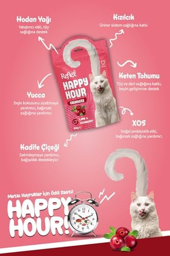Reflex Happy Hour Sakinleşmeyi Destekleyici Kedi Ödül Mamasi 60 Gr Tekli Paket