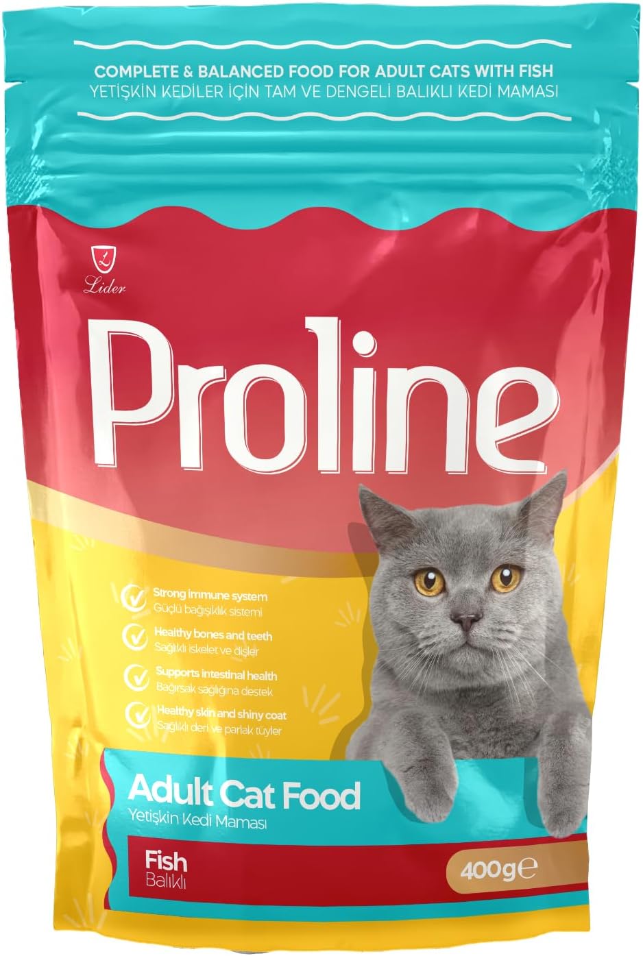 Alternative view of Proline Yetişkin Kedi Maması Balık Ve Pirinç 0.40 Kg