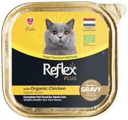 Reflex Plus Organik Tavuklu Soslu Parçalar Yetişkin Kedi Maması 85 Gr