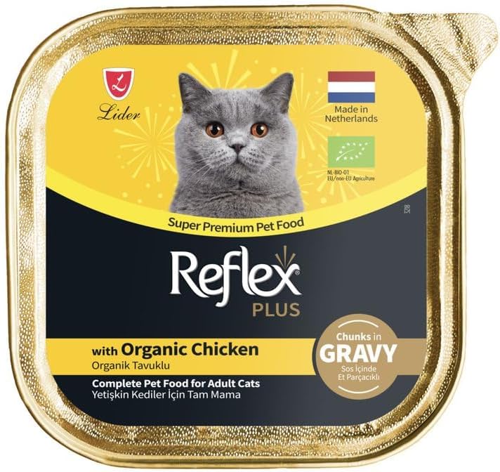 Alternative view of Reflex Plus Organik Tavuklu Soslu Parçalar Yetişkin Kedi Maması 85 Gr