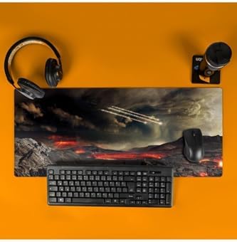 Fantastik Manzara Temalı Büyük Boy Mousepad – 70x30 cm | Kaymaz Tabanlı, Yüksek Çözünürlüklü Masaüstü Oyun ve Çalışma Mouse Pad