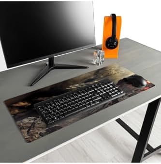 Alternative view of Fantastik Manzara Temalı Büyük Boy Mousepad – 70x30 cm | Kaymaz Tabanlı, Yüksek Çözünürlüklü Masaüstü Oyun ve Çalışma Mouse Pad