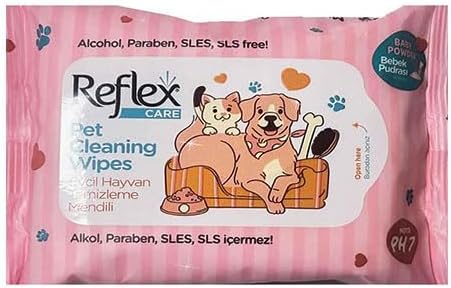 Reflex Care Evcil Hayvanlar İçin Çok Amaçlı Hijyenik Temizleme Mendili 10’lu