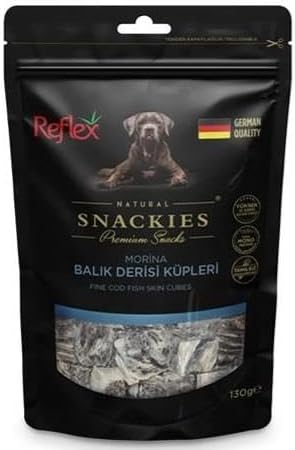 Reflex Morina Balığı Derisi Küpleri Köpek Ödül Maması 130 Gr