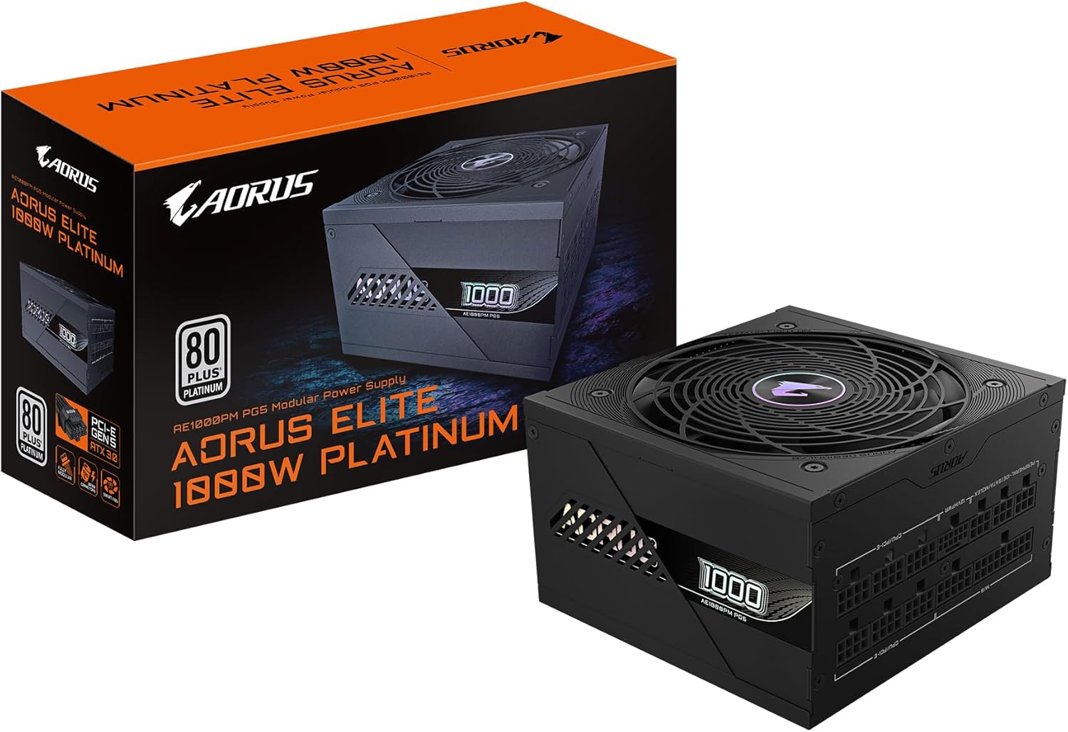 Alternative view of GIGABYTE PSU MODÜLER 1000W 80+PLATINIUM GP-AE1000PM PG5