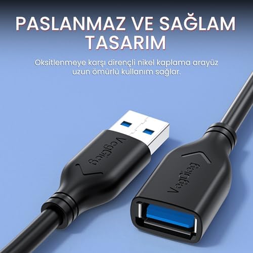 USB 3.0 Uzatma Kablosu 2 Metre