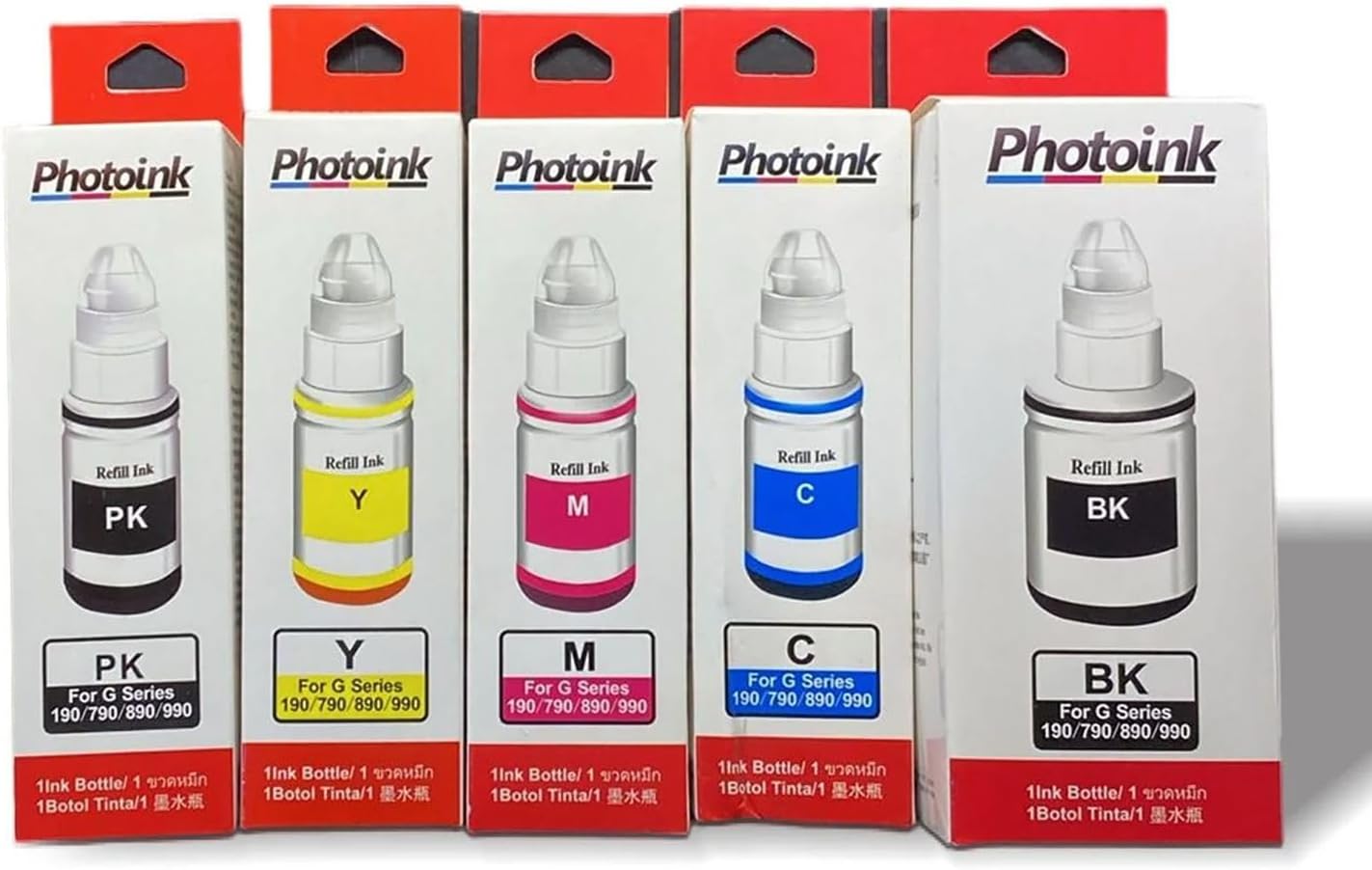 Alternative view of 100 Ml Uyumlu Ink, 5 Kartuşlu Yazıcılar Için Uyumlu 5 Adet Mürekkep Seti (Akıllı Mürekkep)