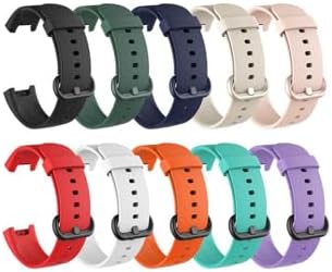 - Akıllı Saat Kordonu – (Mi Lite) Uyumlu, 44mm Silikon Spor Kayış - Turuncu
