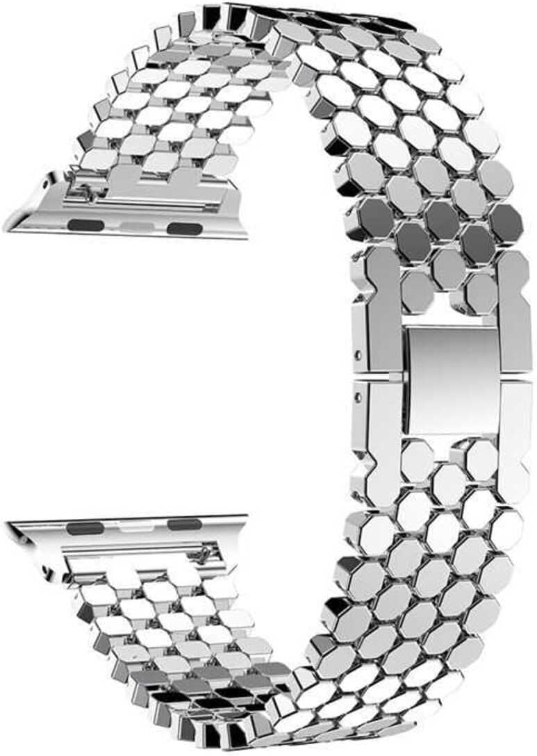 Ultra 49mm Kordon İle Uyumlu KRD, 30 Metal Strap Kayış CNS, Gümüş