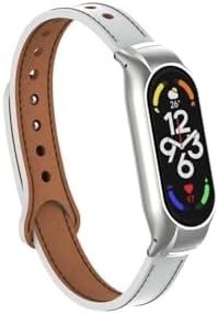 Mi Band 7 İle Uyumlu KRD, 68 Deri Kordon, Siyah