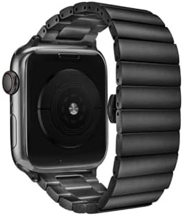 Ultra 49mm Kordon İle Uyumlu KRD, 41 Metal Strap Kayış CNS, Siyah