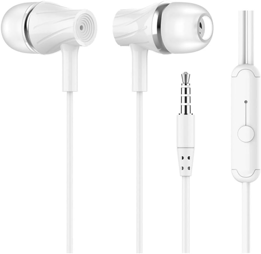3.5mm Kulaklık, Beyaz İle Uyumlu Kulak İçi Kablolu Kulaklık
