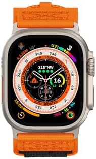 Ultra 49mm İle Uyumlu CNS, KRD, 99 Hasır Kordon, Siyah
