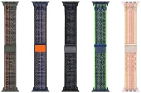 Ultra 49mm İle Uyumlu KRD, 91 Hasır Kordon Strap Kayış CNS, Pembe