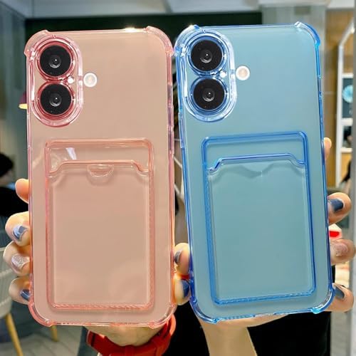 Alternative view of & AKSESUAR 16 Plus ile Uyumlu Şeffaf Yapıya Sahip Arka Ksımında Kartlık Bölmeli Kolay Kullanım Sağlayan Telefon Kılıfı (Pembe)