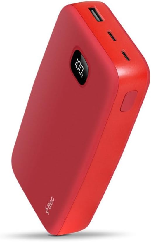 2BB211 ChargeUp LCD 20.000 mAh Taşınabilir Hızlı Şarj Aleti/Powerbank (Kırmızı)