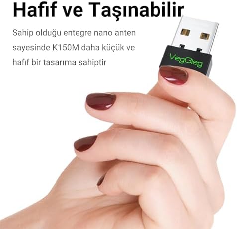 150Mbps 2.4Ghz Kablosuz Wi-Fi Alıcı Verici USB Adaptör