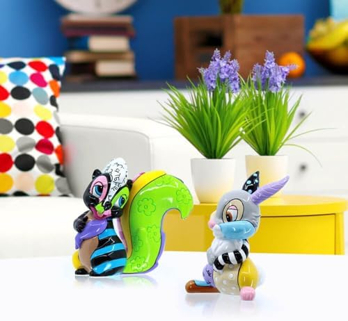 Alternative view of Britto Bambi Çiçek Çekingen Poz Minyatür Heykelcik, 7,5 cm, Çok Renkli