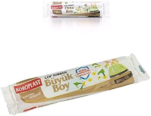 Yasemin Büzgülü Orta Boy 15li Çöp Torbası + Yasemin Büzgülü Büyük Boy 10lu Çöp Torbası