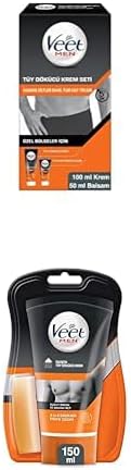 Men Özel Bölgeler İçin Tüy Dökücü Krem Seti 100&50 ml + Duşta Tüy Dökücü Krem 150ml