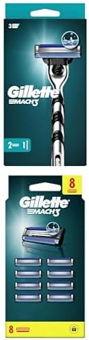 Mach 3 Makine 1 Up + Yedek Tıraş Bıçağı 8 Li + Tıraş Jeli 200 ml