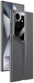 Galaxy S23 Ultra Kılıf Ultra İnce Kamera Korumalı Sert Rubber Procase Kapak-Gri