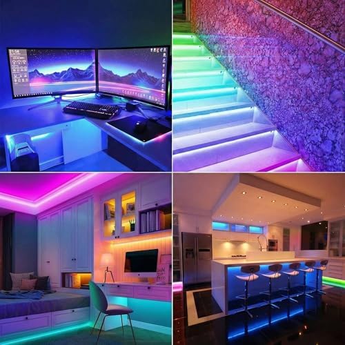 5 Metre RGB Şerit Led Tak Çalıştır Hazır Set, 2835 Çipli, IP20 Silikonsuz, Adaptör ve Kumanda Dahil, İç Mekana Uygun, 16 Renk, Kumandalı |