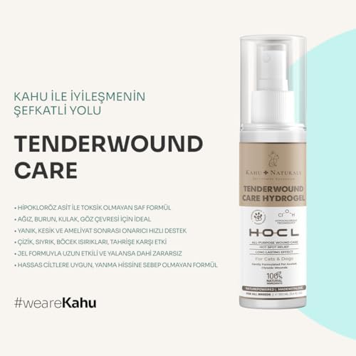 Alternative view of Kahu Naturals Yara Bakım Jeli, Hipokloröz Asit, Yoğun Cilt Bakım Sağlığı, Kedi Köpek, Jel Form, 100 ml