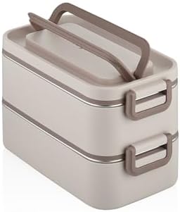 2000 ML 2 Kat Paslanmaz Çelik Çorba Kaseli Bento Lunch Box Yeni Nesil Sefer Tası -FFLBOX01029