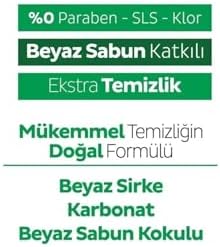 6 adet Beyaz Sabun & Çamaşır Suyu & Arap Sabunu Katkılı Yüzey Temizlik Havlusu