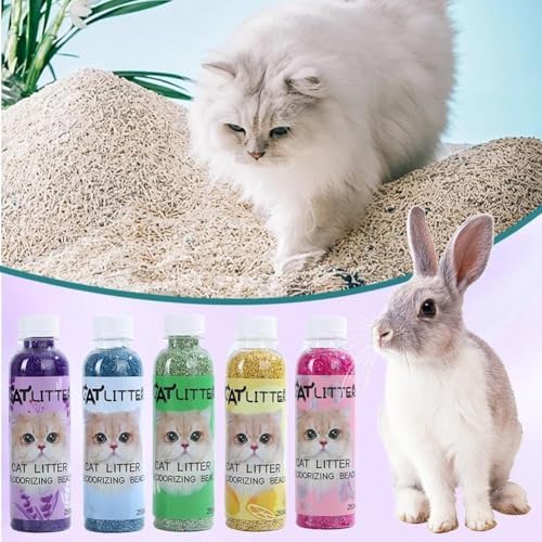 Kedi Kumu Koku Giderici Granül Parfüm - Uzun Süreli Ferahlık Sunan Kedi Kumu Kokusu Giderici, Etkili Koku Nötrleştirici 250 Ml (Yasemin)
