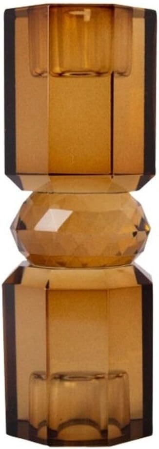 Kristal Mum Tutucu, Kahverengi 15X5,5 Cm