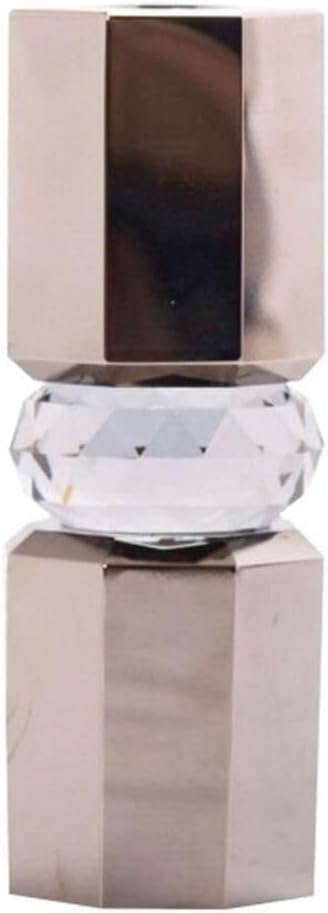 Alternative view of Kristal Mum Tutucu, Krom/Duman, 5,5X5,5X15 Cm