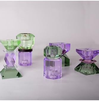 Alternative view of Kristal Mum Tutucu, Menekşe,, Nane, 13X7 Cm