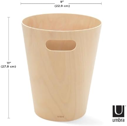 Woodrow Çöp Kovası 2 Galon (7,5 L) Kapasiteli Doğal Renk