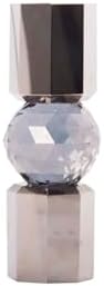 Alternative view of Kristal Mum Tutucu, Krom/Duman, 6X6X16,5 Cm